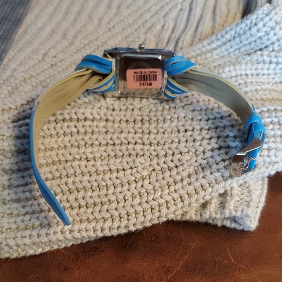 Strada Blue Leather Watch - Picture 7 of 8